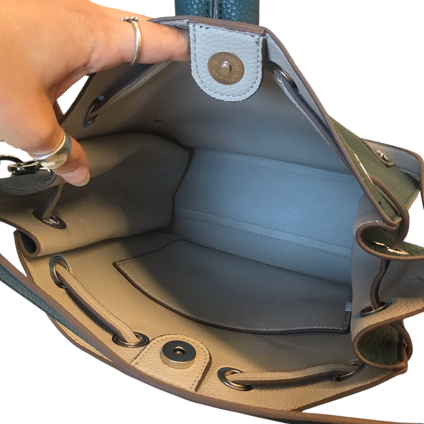 Crossbody By Dressbarn In Teal, Size:Medium