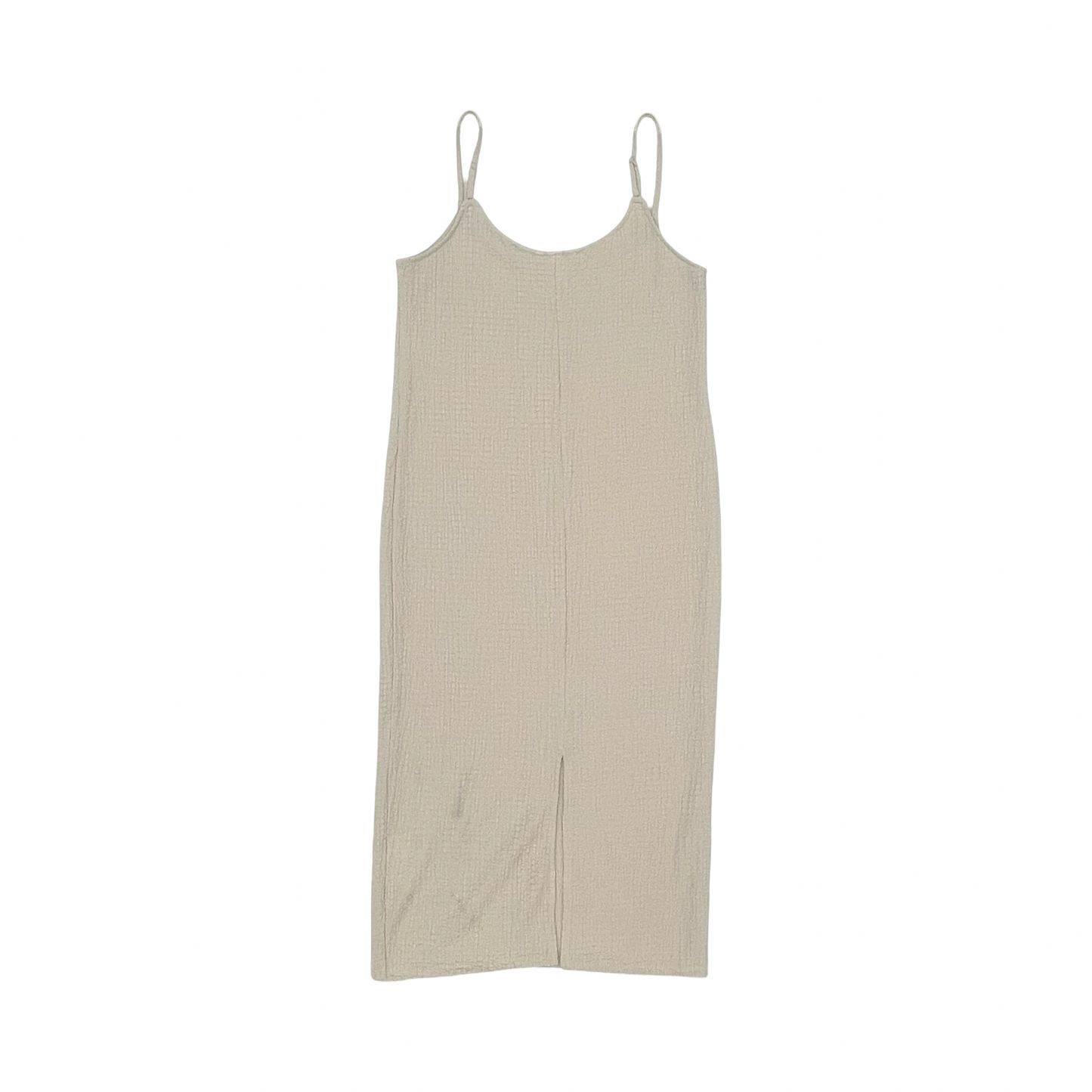 Dress Casual Midi By H&M In Tan, Size:Xl