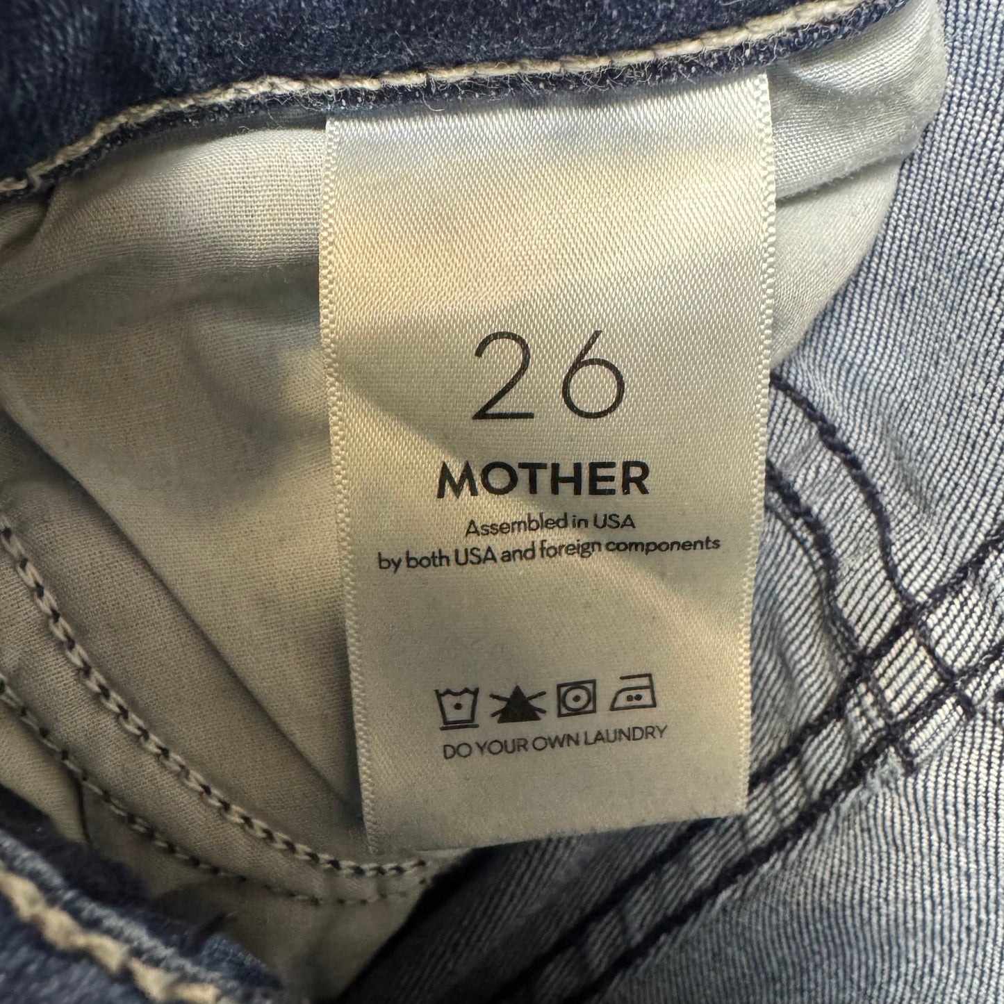 The Hustler Ankle Jean By Mother In Heirloom Blue Denim, Size: 2/26
