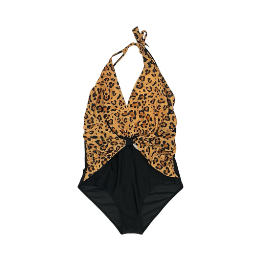 Swimsuit By Clothes Mentor In Animal Print, Size:Xl