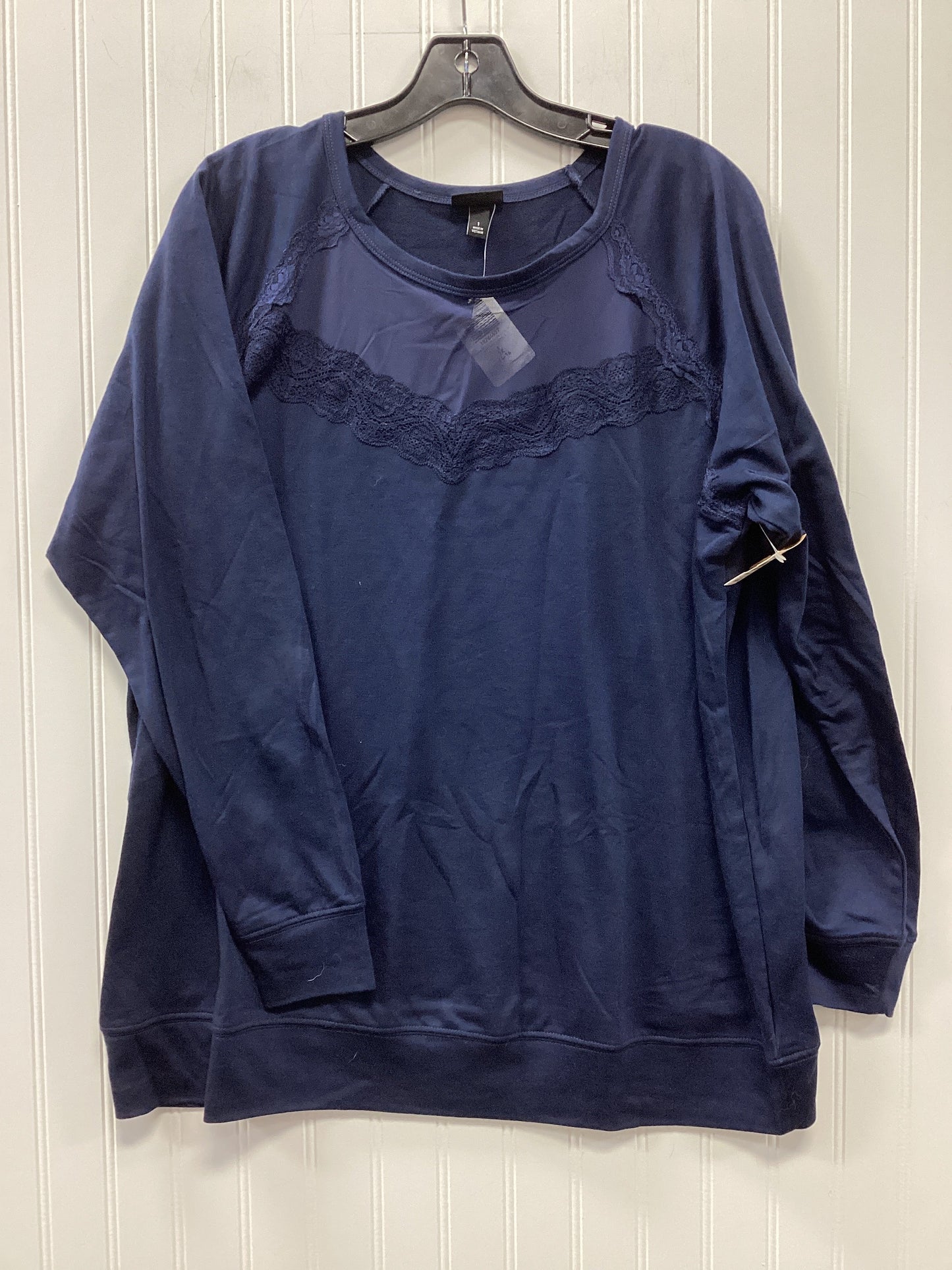 Top Ls By Torrid In Navy, Size:1X