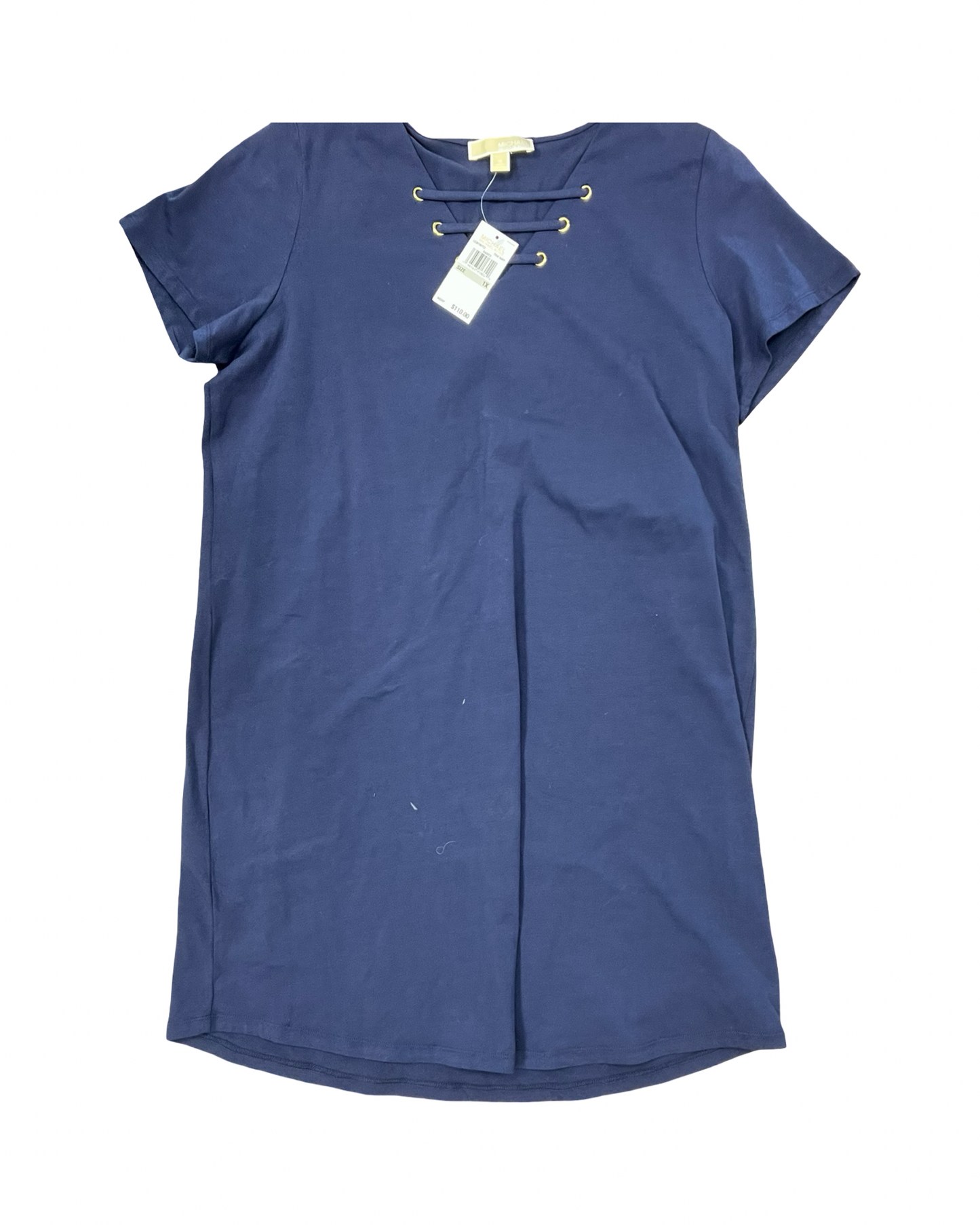 Dress Casual Midi By Michael By Michael Kors In Blue, Size:1X