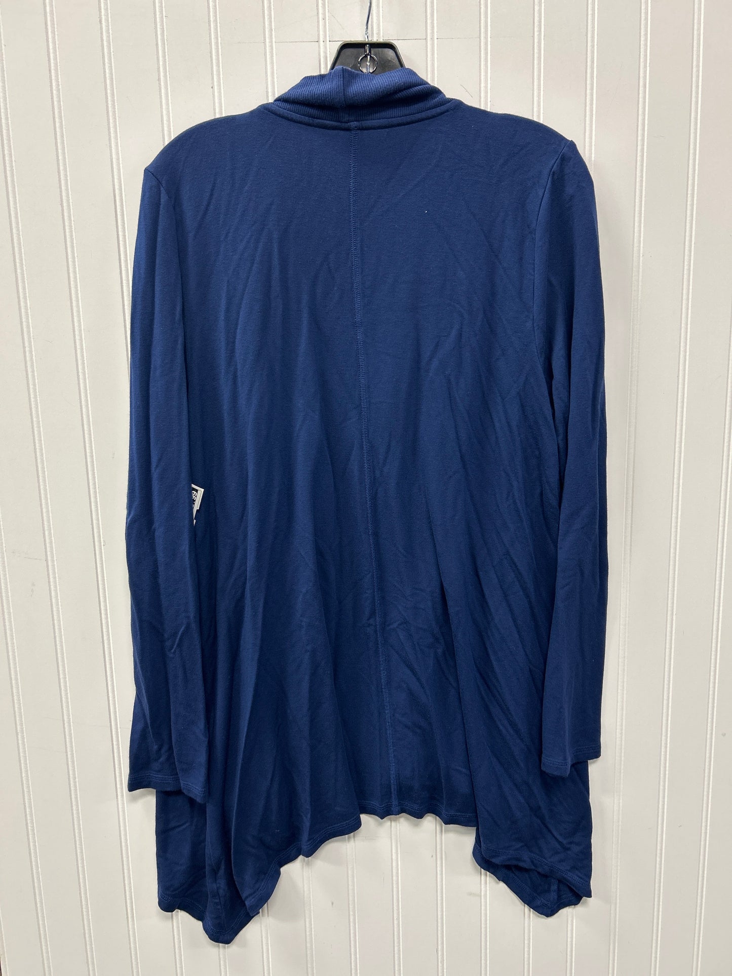 Cardigan By Liz Claiborne In Navy, Size:Xl