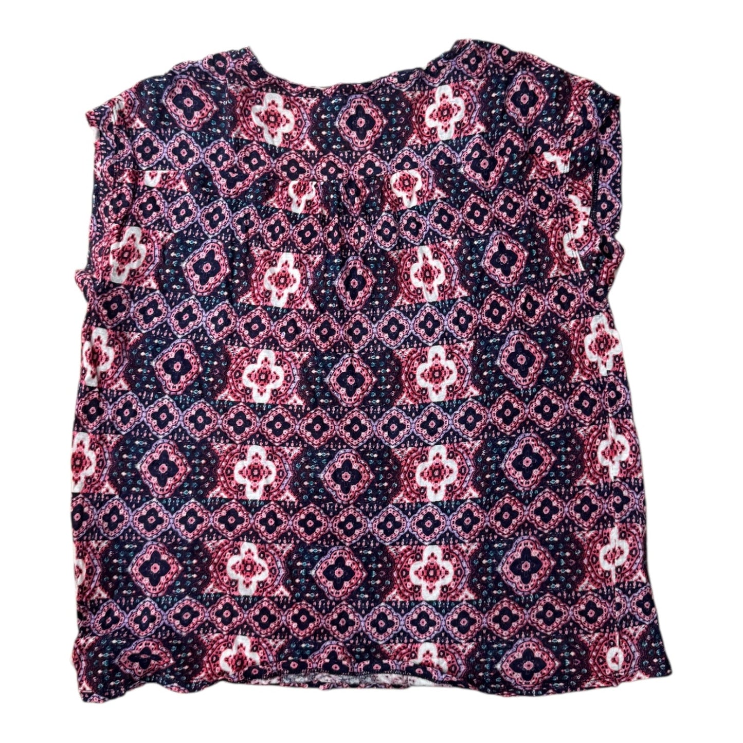 Top Ss By Lucky Brand In Pink & Purple, Size:L
