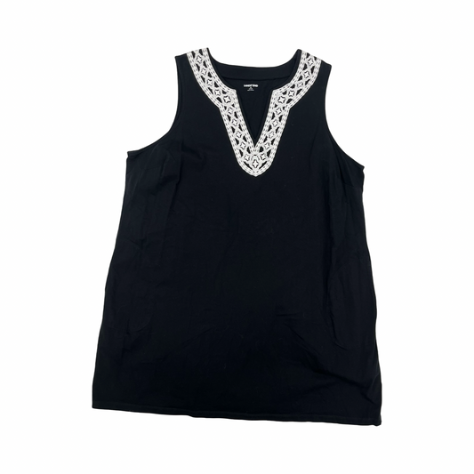 Dress Casual Short By Lands End In Black & White, Size:3X