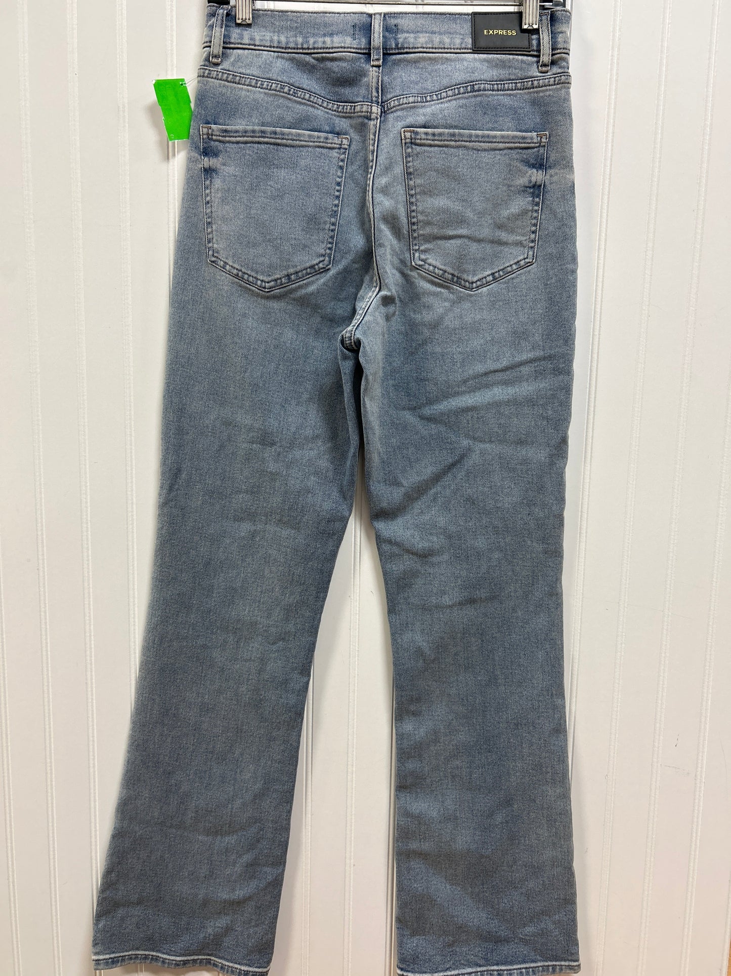 Jeans Boot Cut By Express In Blue Denim, Size:4 NWT