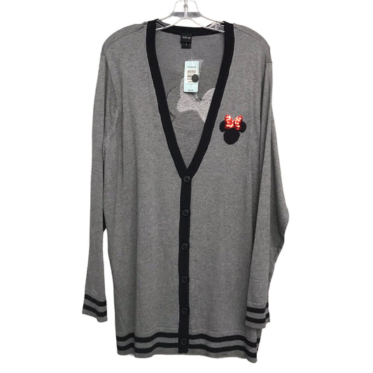 Sweater Cardigan By Torrid In Grey, Size:3X