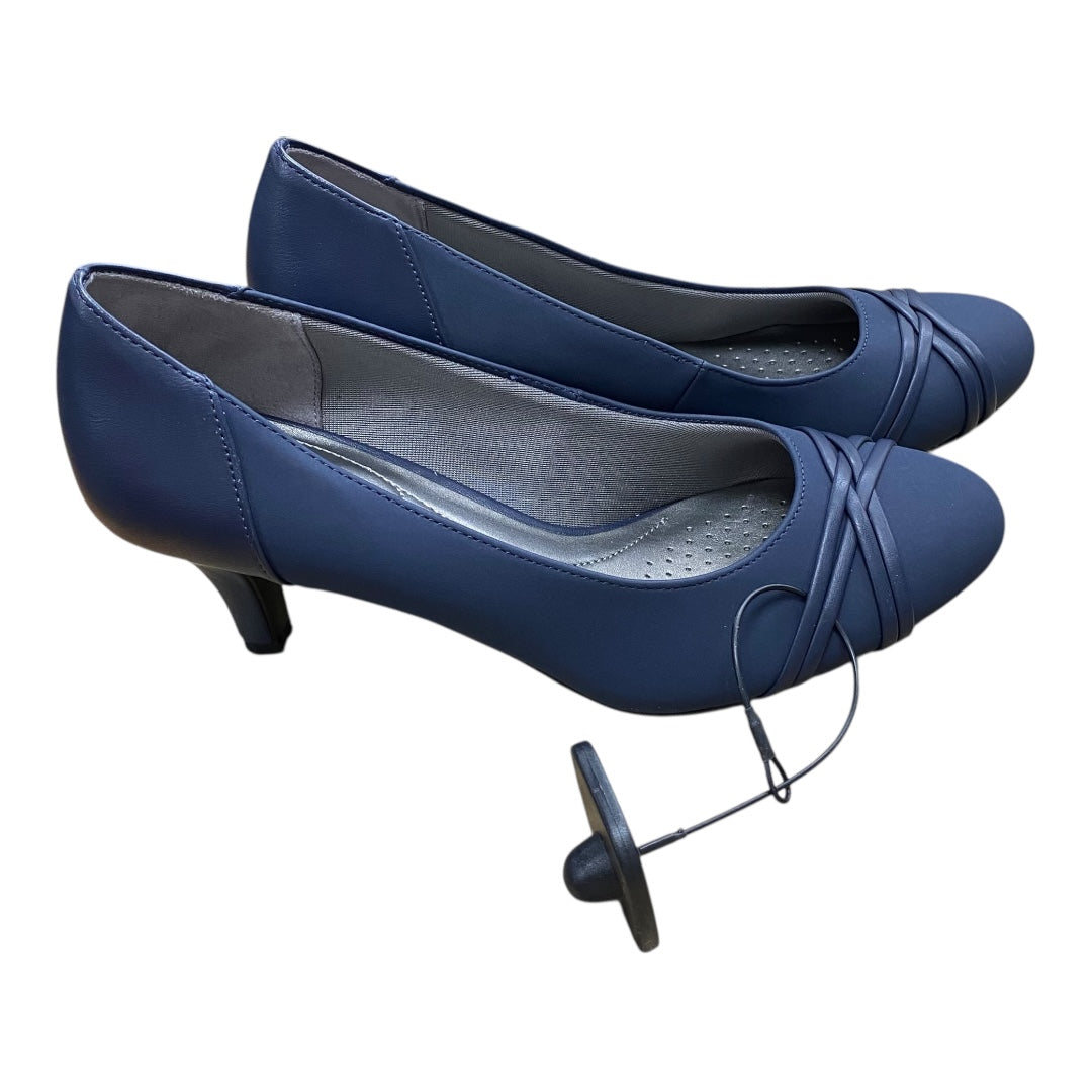 Shoes Heels Kitten By Life Stride In Blue, Size:9.5