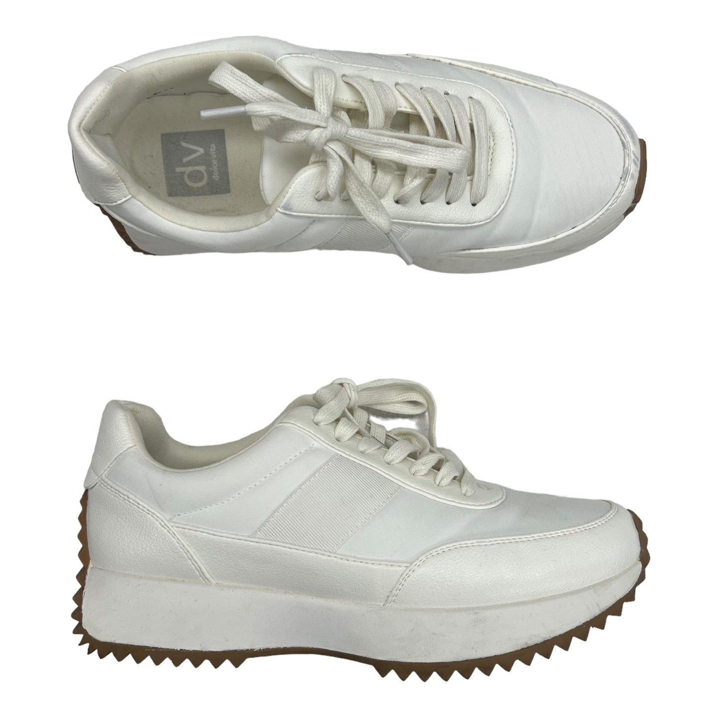 WHITE DOLCE VITA SHOES SNEAKERS, Size 7.5