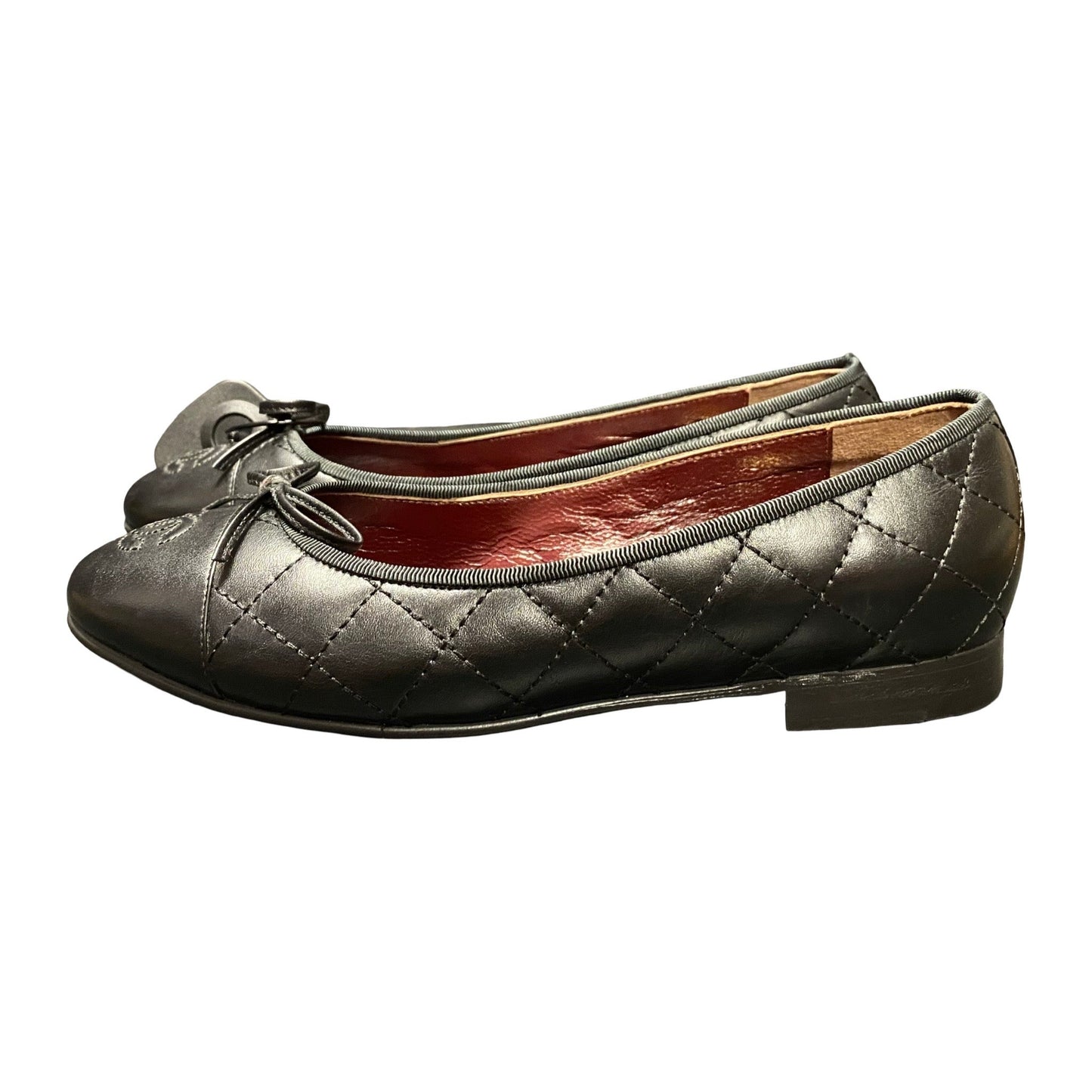 Shoes Luxury Designer By Chanel In Black, Size:7.5