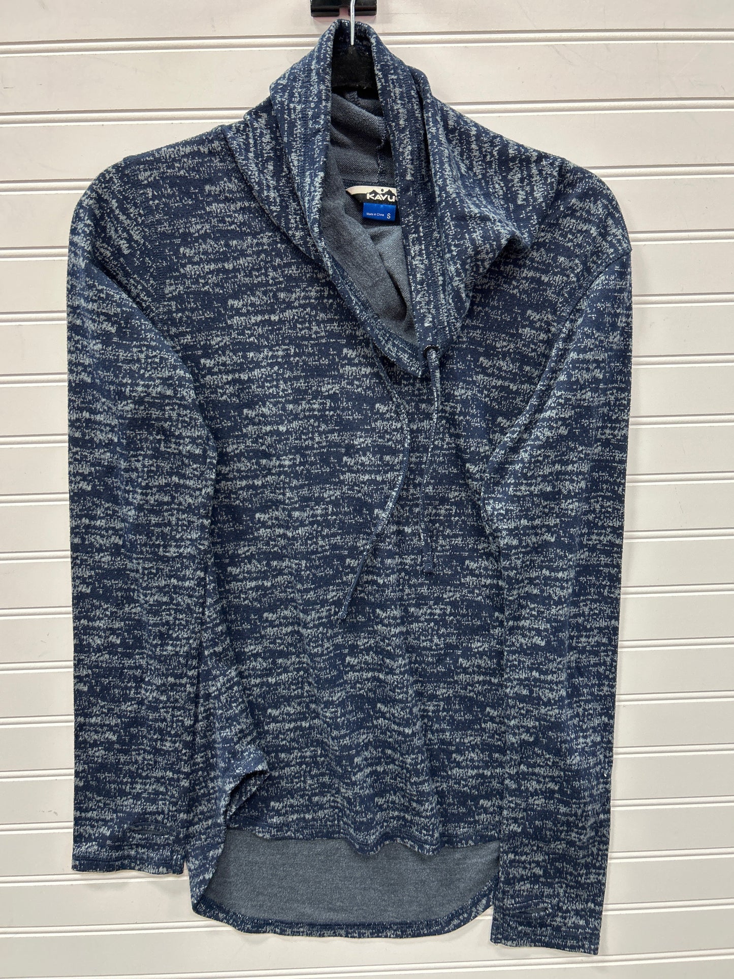 Athletic Top Ls Collar By Kavu In Navy, Size:S