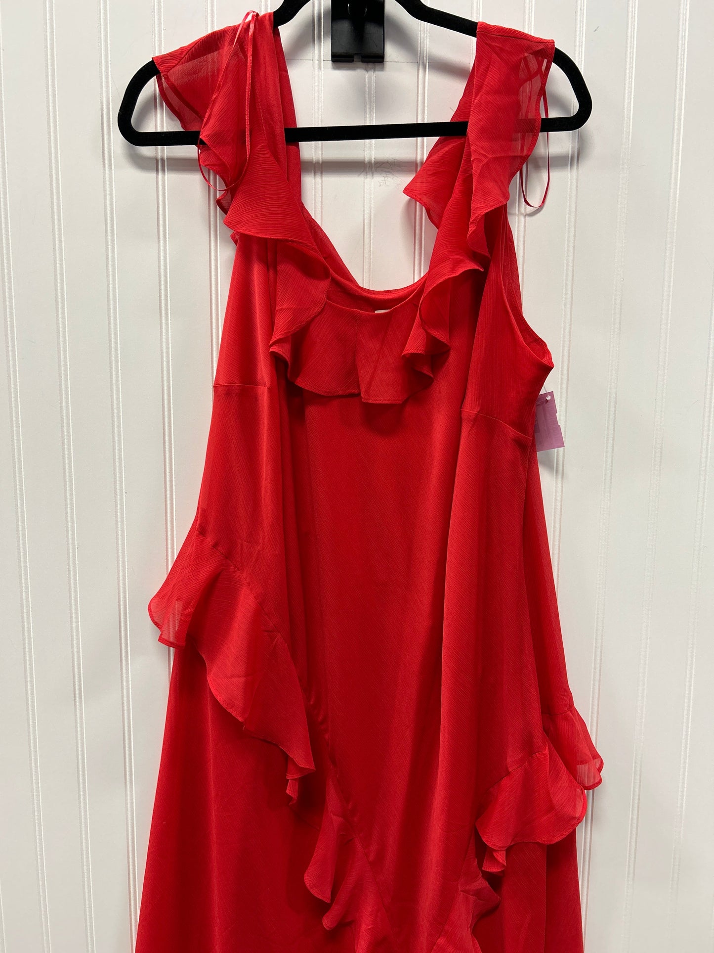 Dress Casual Midi By A New Day In Red, Size:3