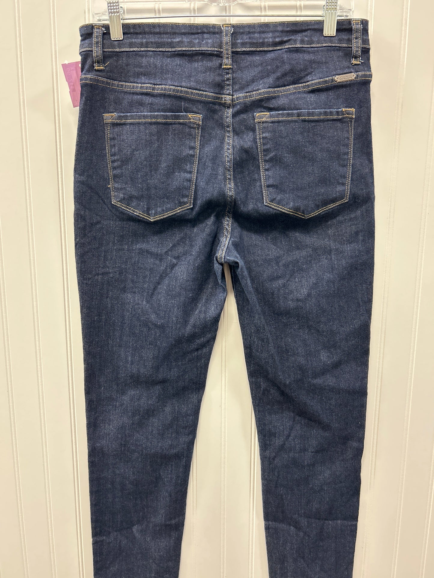Jeans Skinny By Kancan In Blue Denim, Size:8