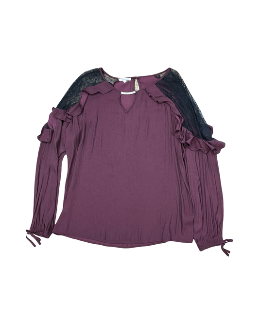 Top Ls By Maurices In Maroon, Size:Xl