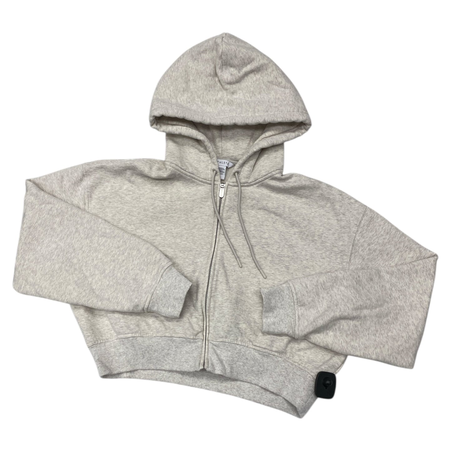 Athletic Sweatshirt Hoodie By Athleta In Cream, Size:S