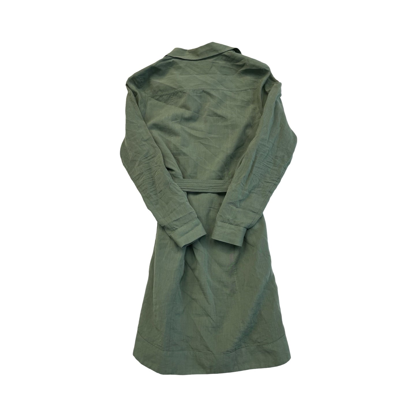 Dress Casual Midi By Banana Republic In Green, Size:6