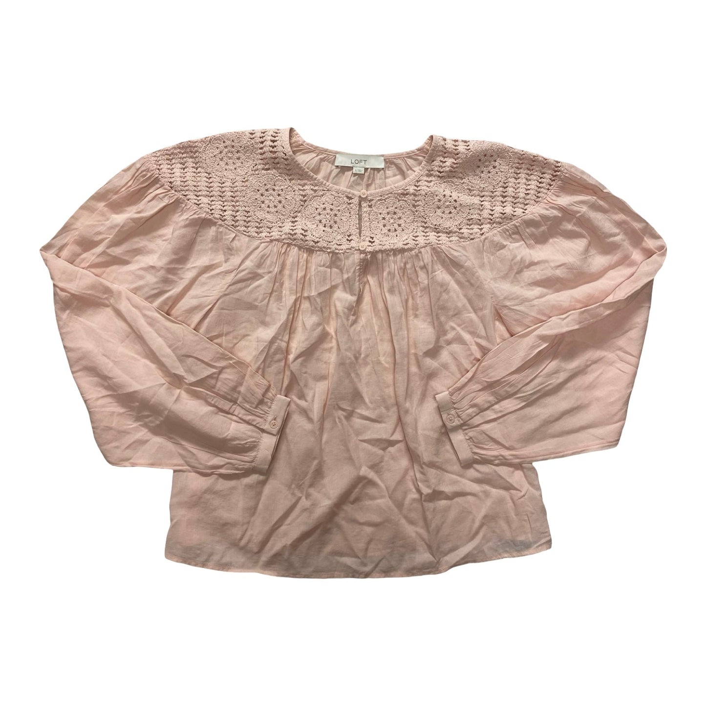 Top Ls By Loft In Pink, Size:S