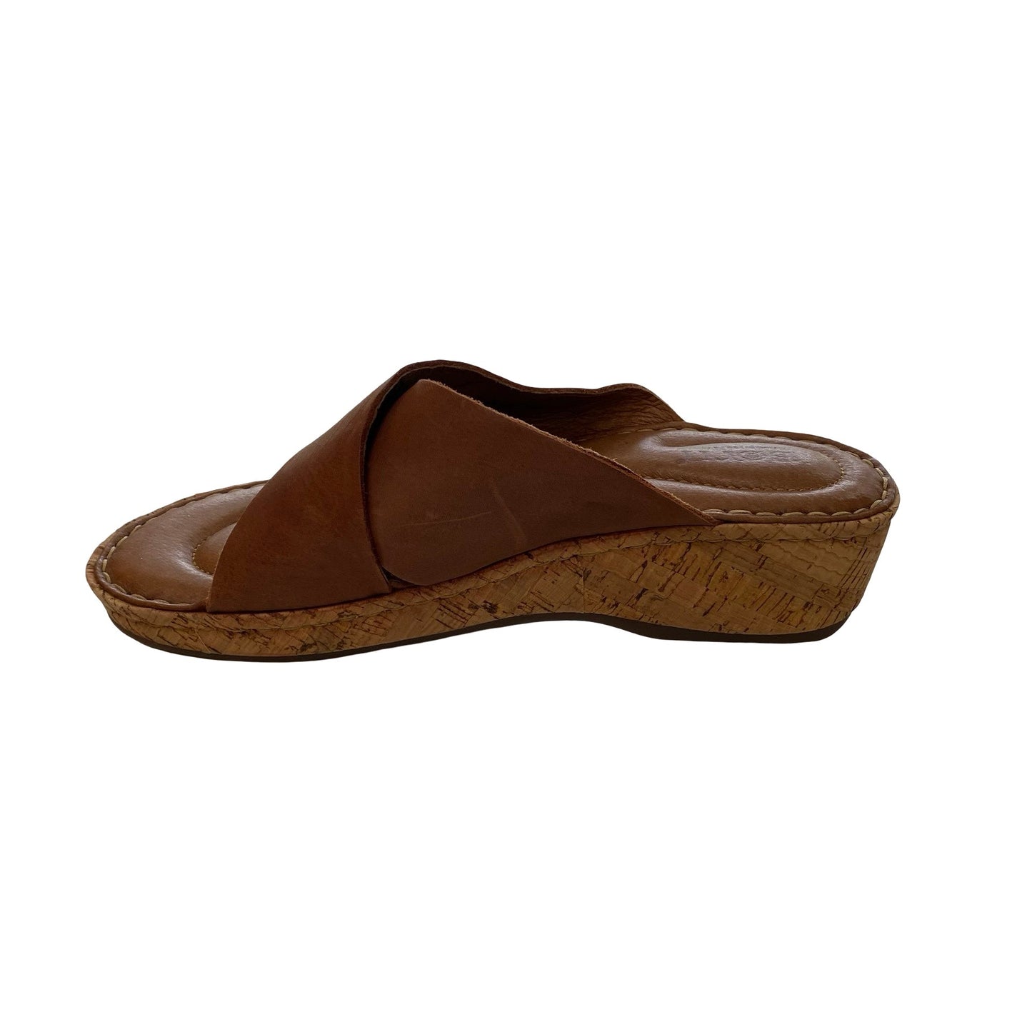 Sandals Heels Block By Born In Brown, Size:8