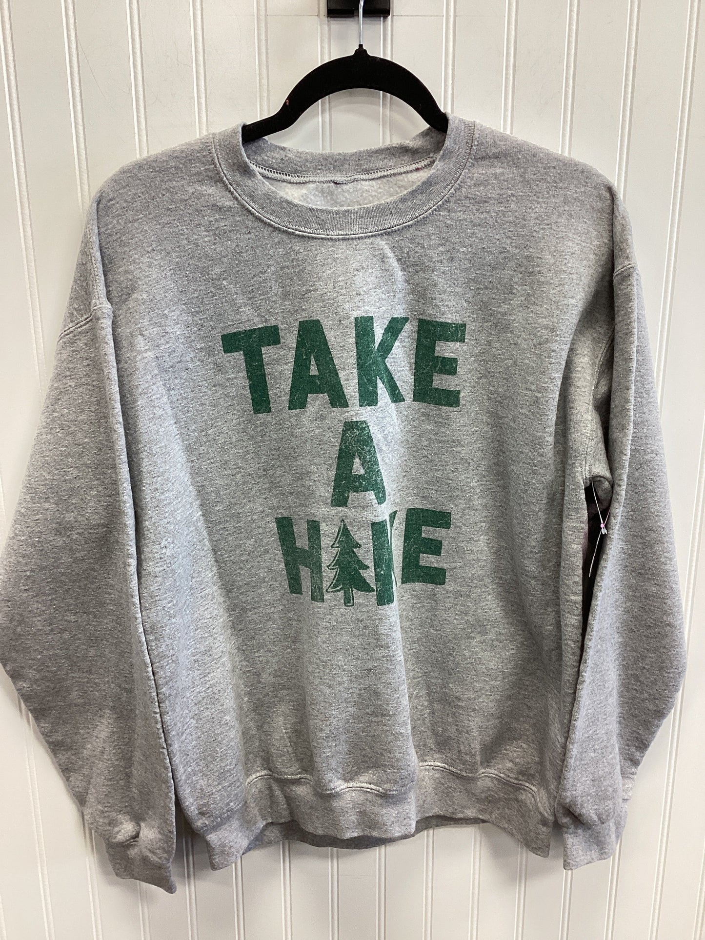 Top Ls By Clothes Mentor In Grey, Size:M