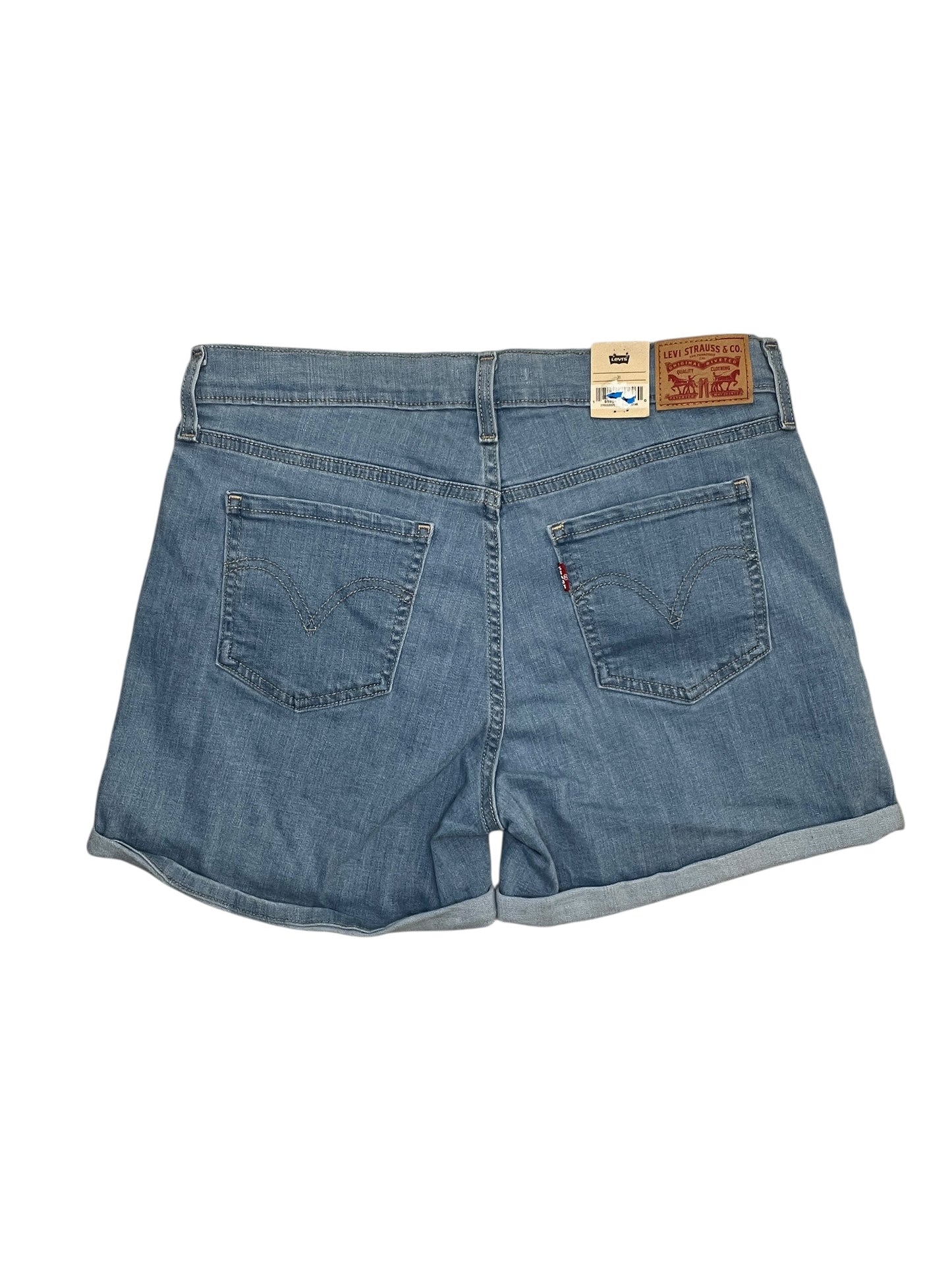 Shorts By Levis In Blue Denim, Size:L