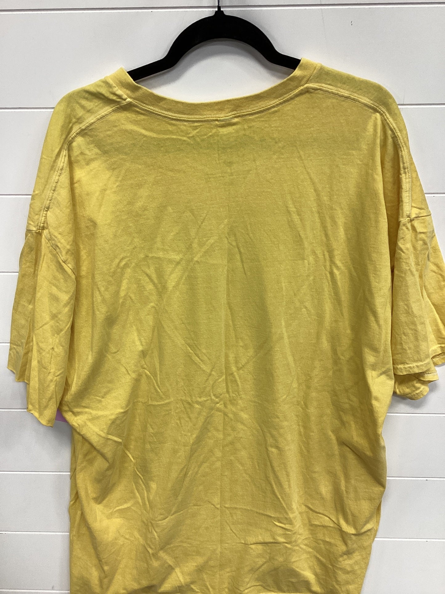 Top Ss Basic By Clothes Mentor In Yellow, Size:2X