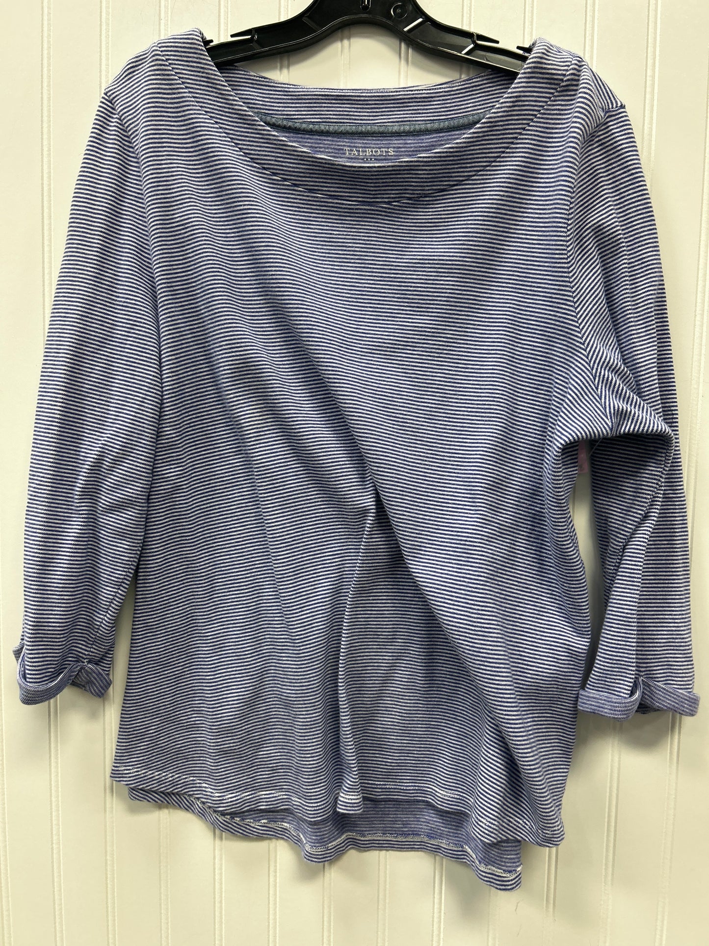 Top Ls By Talbots In Blue & White, Size:Xl