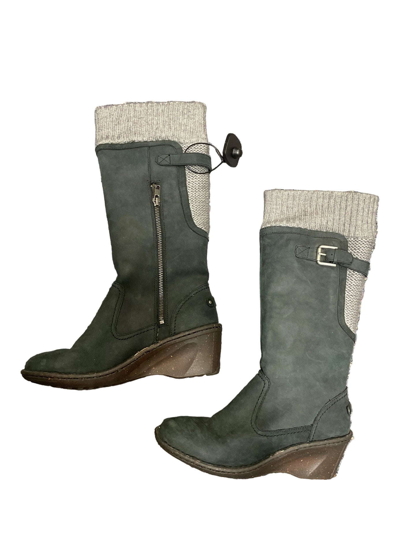 Boots Designer By Ugg In Black & Grey, Size:8