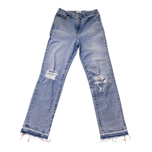 Jeans Straight By Good American In Blue Denim, Size:6
