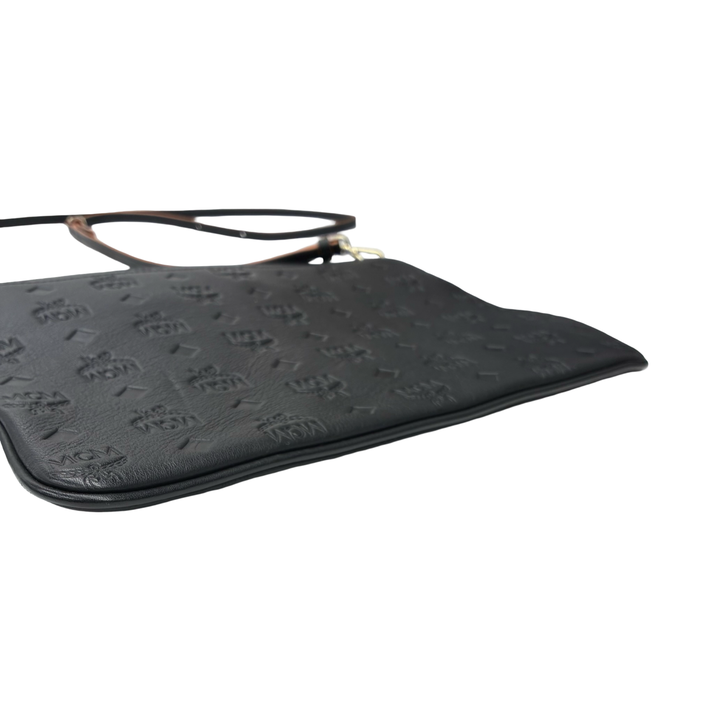 Crossbody Luxury Designer By Mcm In Black, Size:Medium