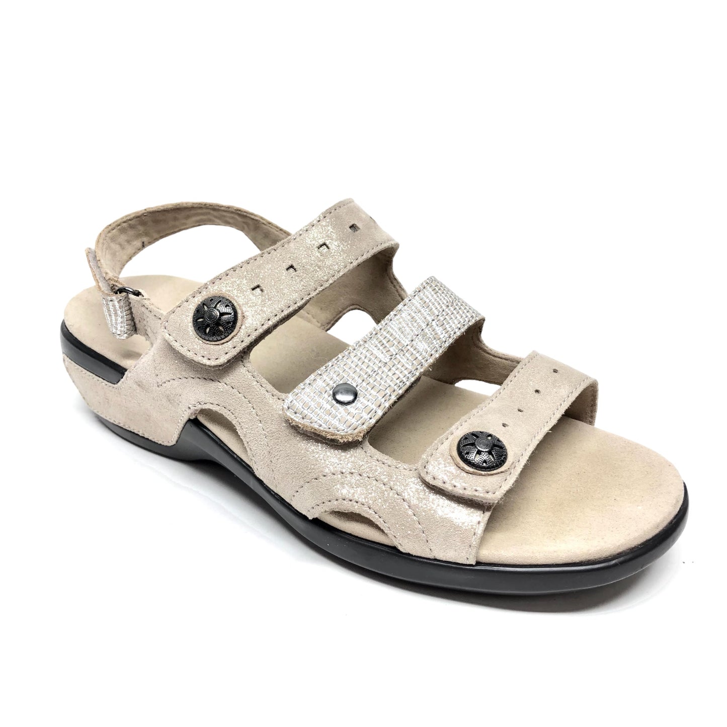 Beige Sandals Flats Clothes Mentor, Size 7