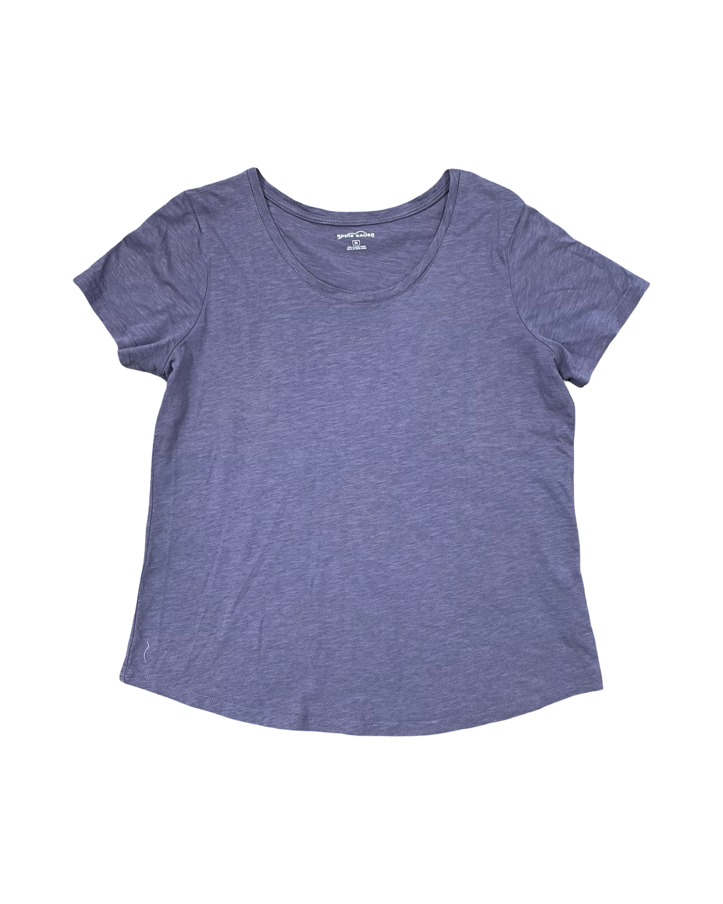 Top Ss Basic By Eddie Bauer In Purple, Size:Xl