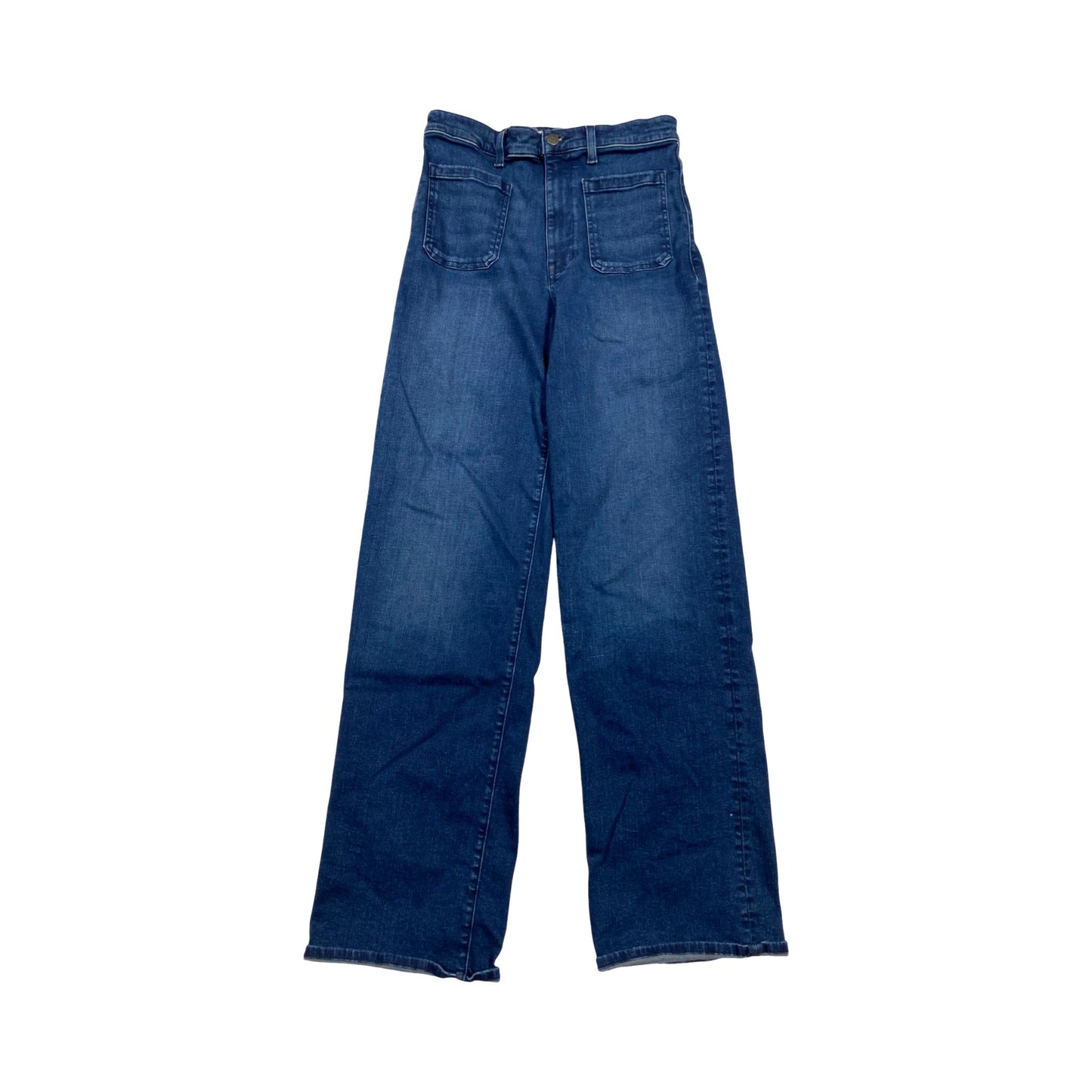 Jeans Wide Leg By Madewell In Blue Denim, Size:6L