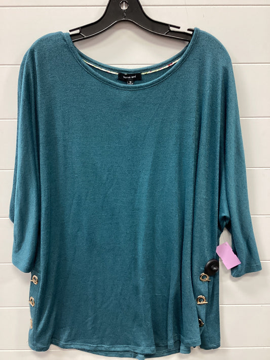 Top Ls By Verve Ami In Teal, Size:1X