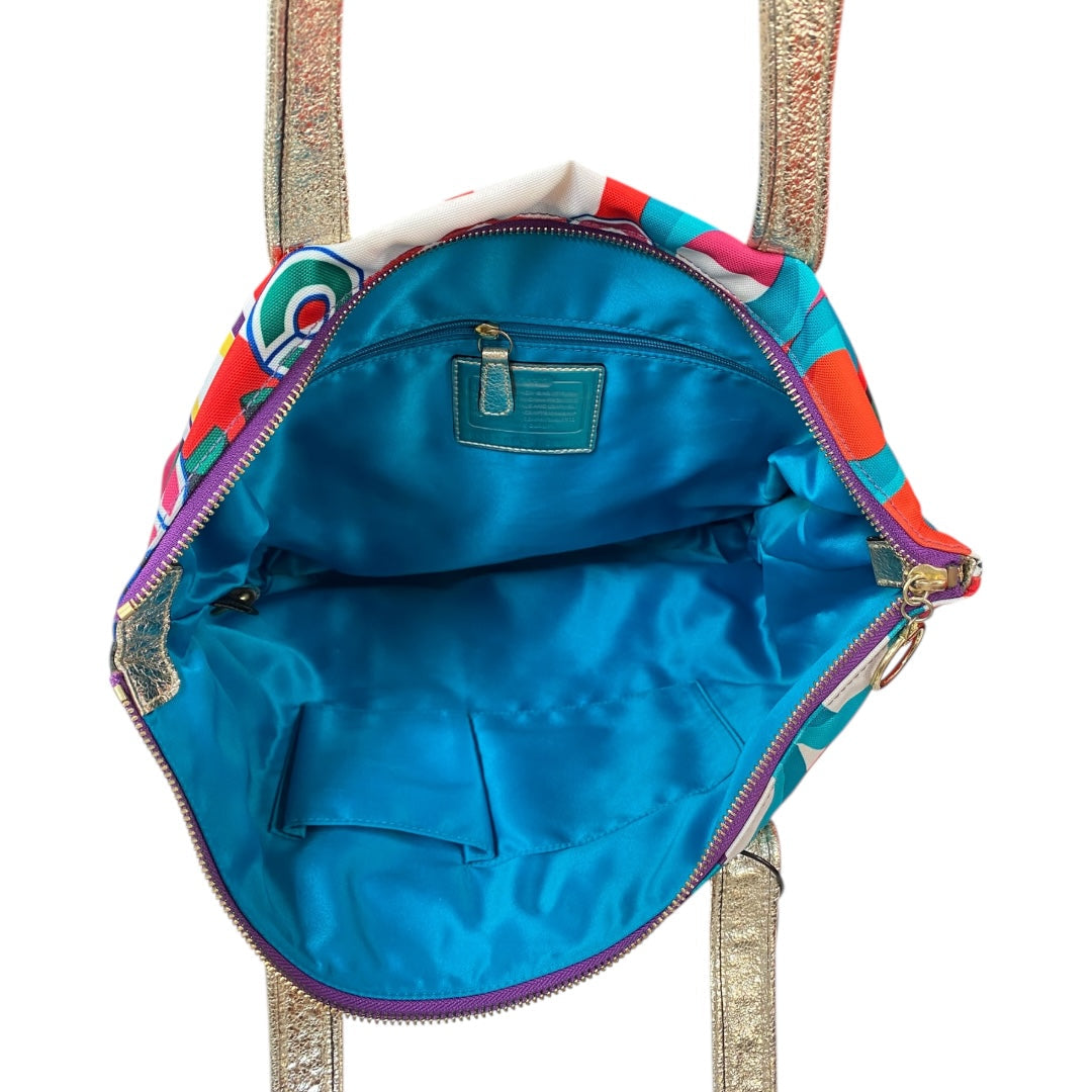 Handbag Designer By Coach In Multi, Size:Large