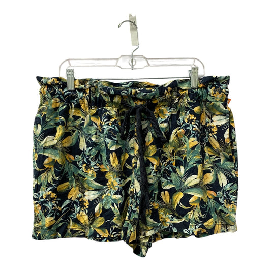 Shorts By Ana In Blue & Yellow, Size:Xl