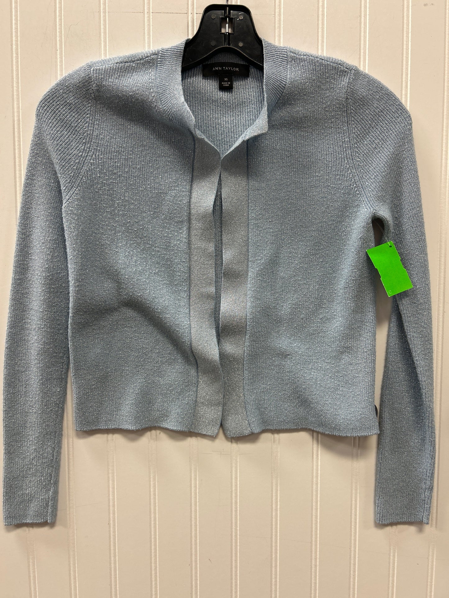 Cardigan By Ann Taylor In Blue, Size:Xs