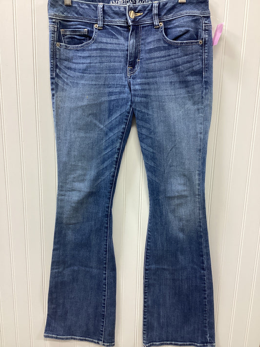 Jeans Boot Cut By American Eagle In Blue Denim, Size:10L
