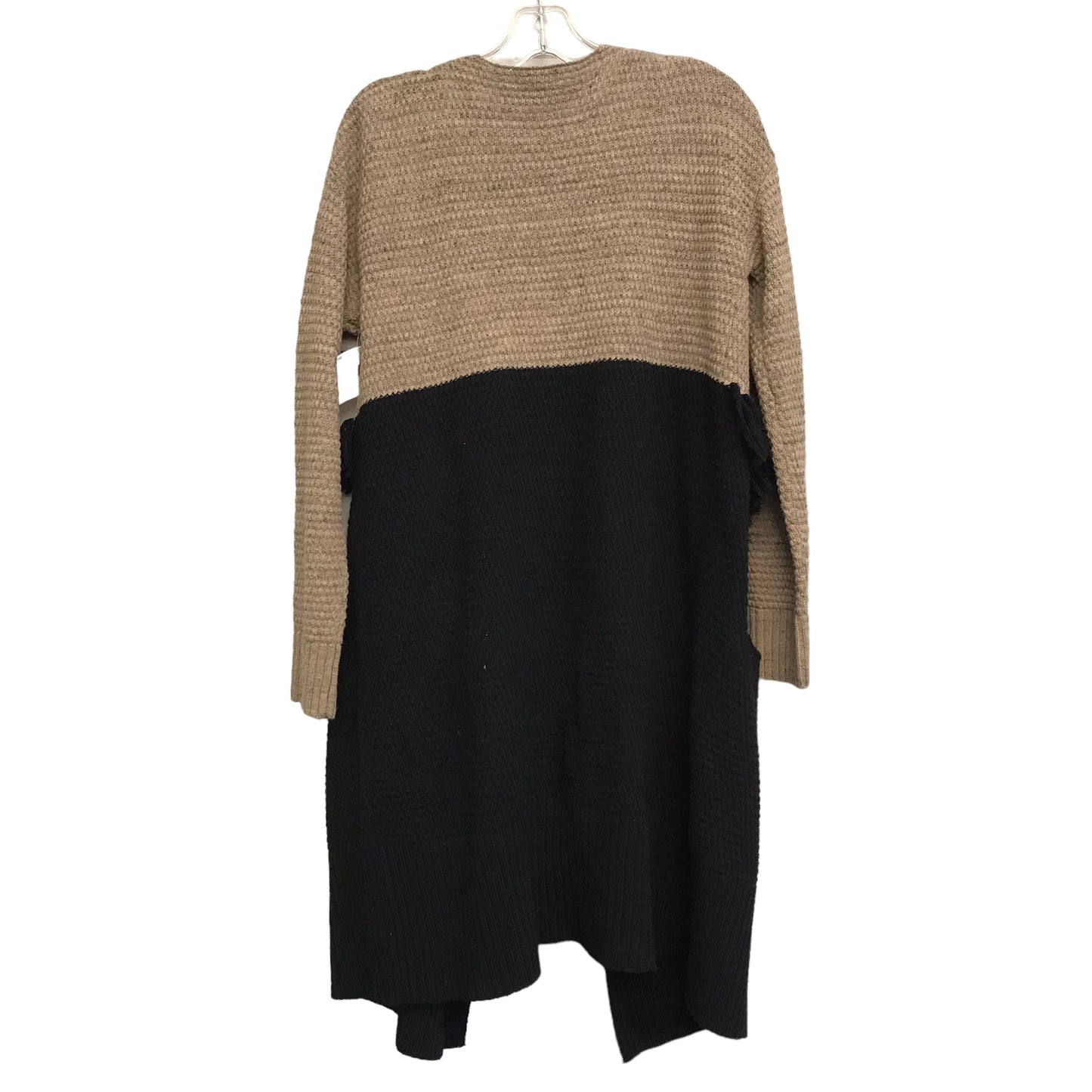 BLACK & BROWN SWEATER CARDIGAN by SUNDANCE Size:S