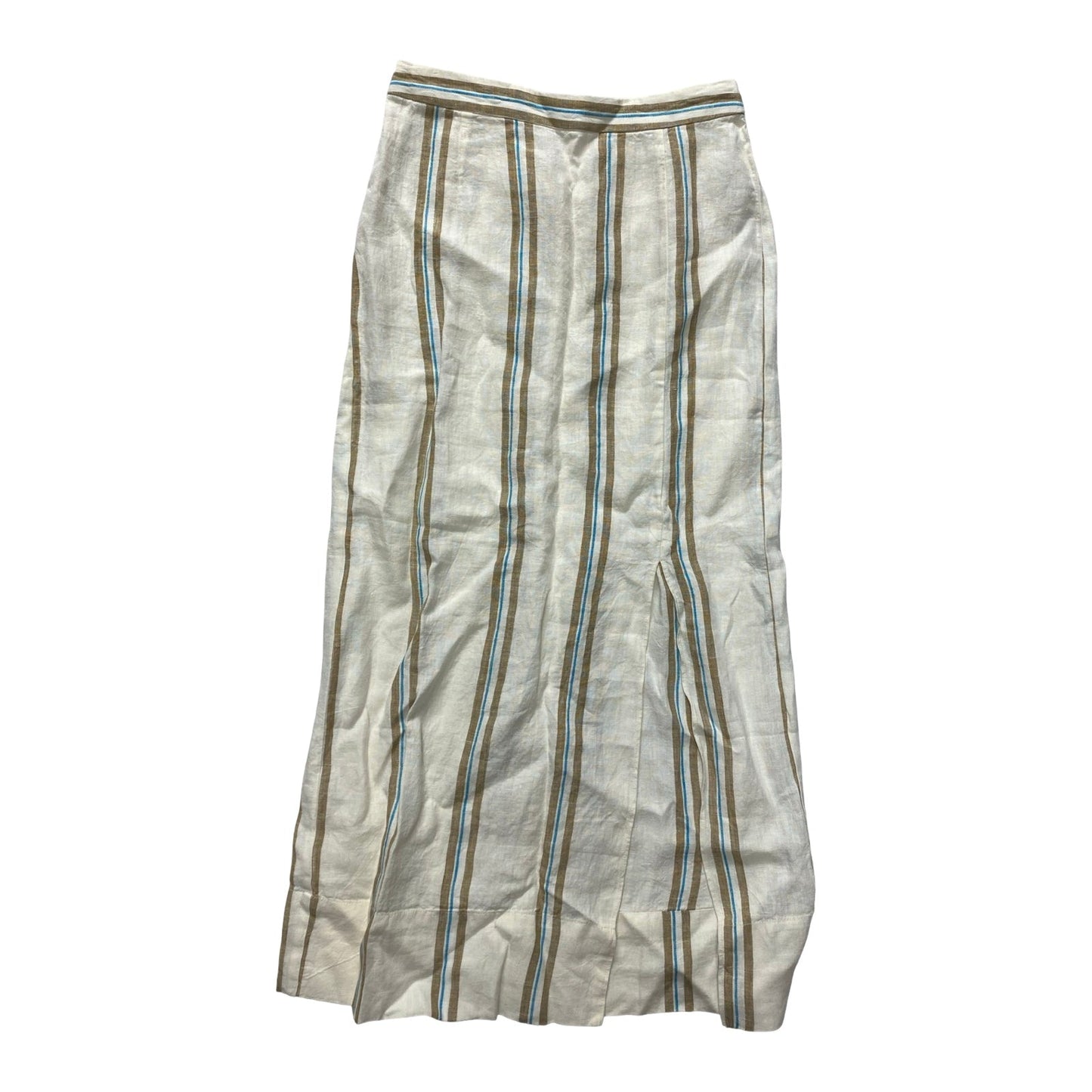 Skirt Maxi By Madewell In Brown & Cream, Size:S