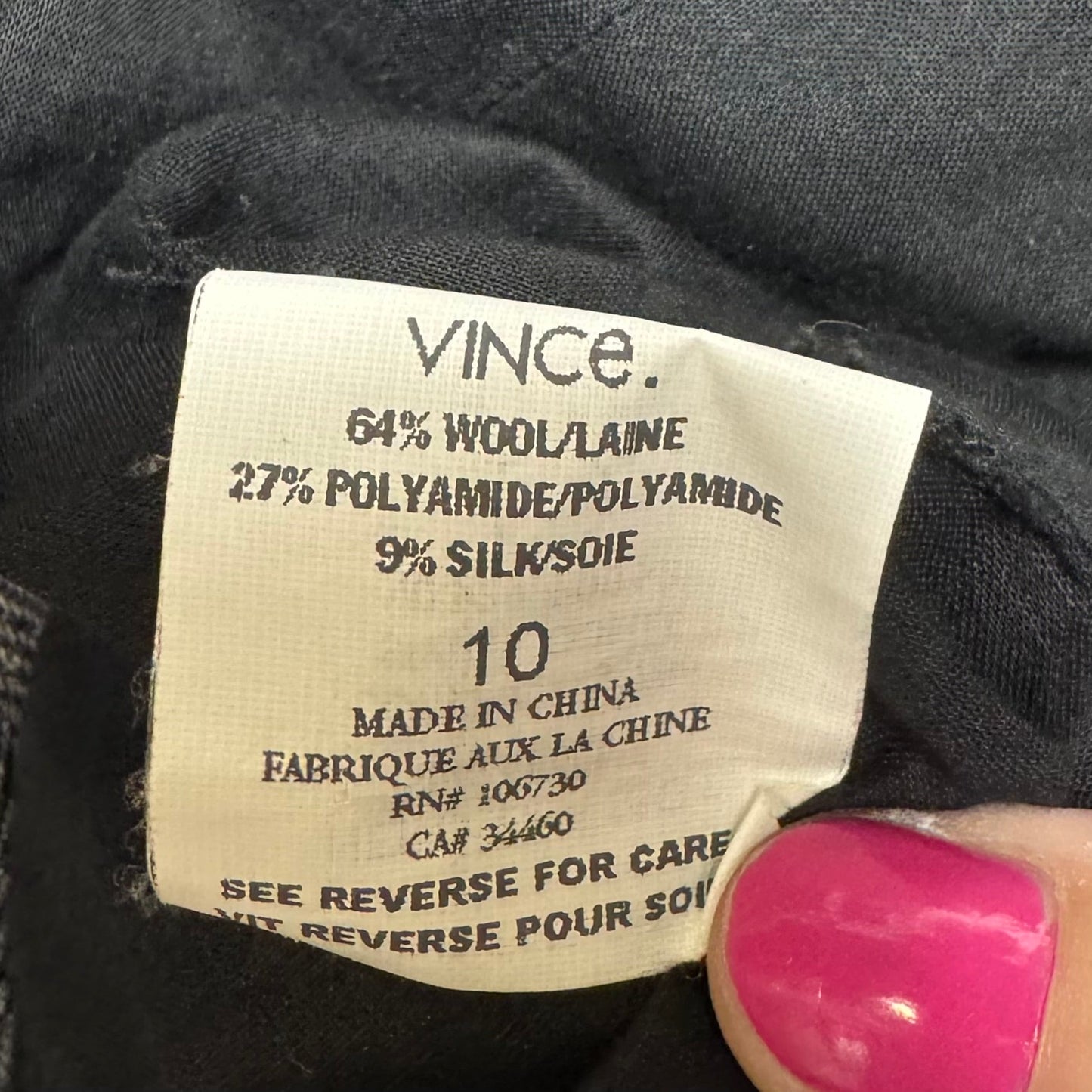 Wool Blend Blazer By Vince In Brown, Size: 12