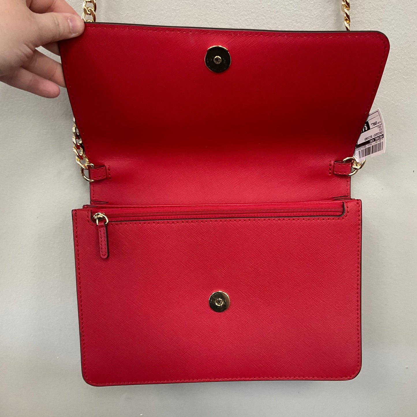 Crossbody Designer By Michael Kors In Red, Size:Small