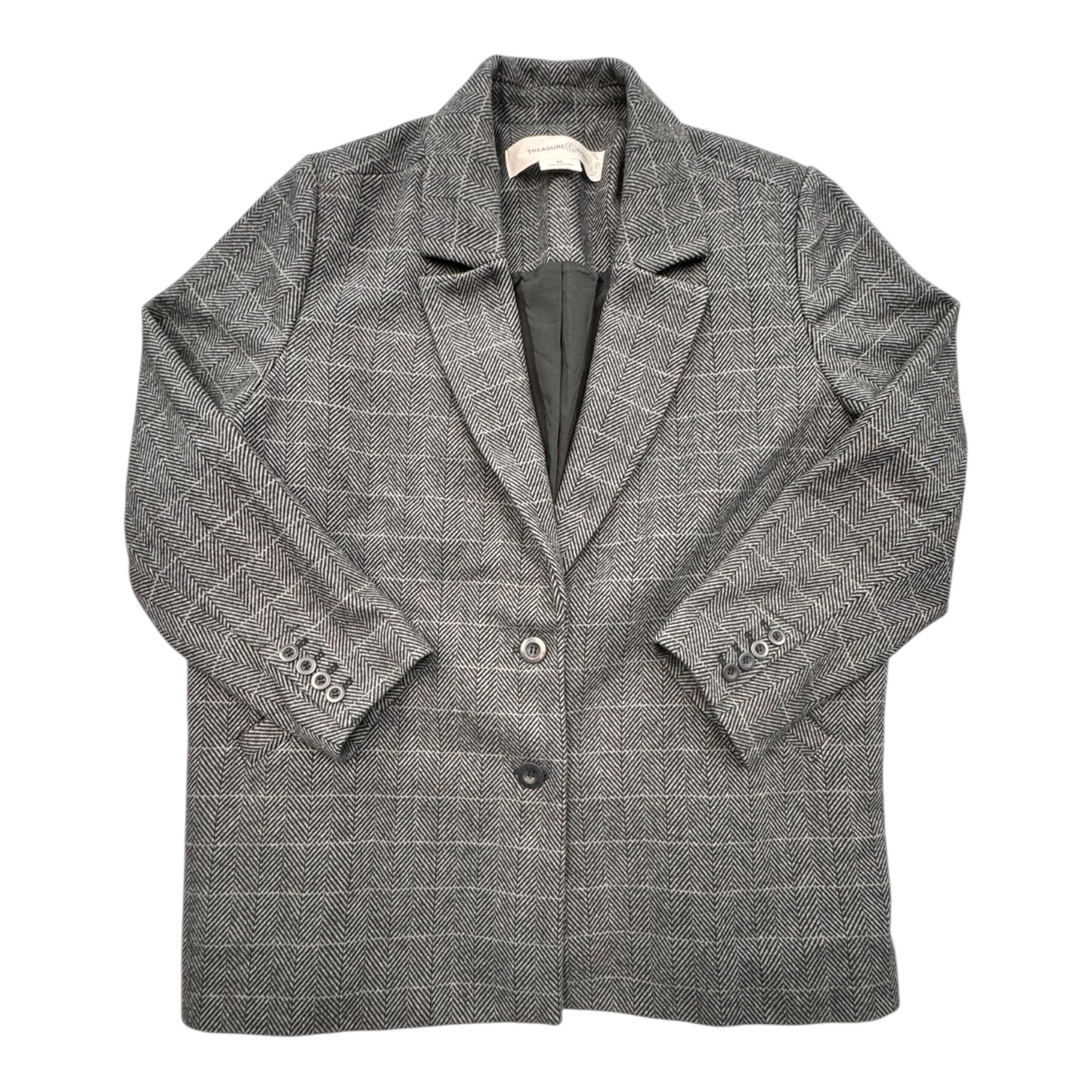 Blazer By Treasure And Bond In Grey, Size:Xl