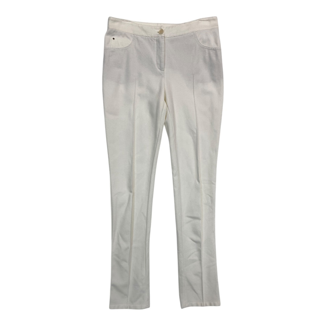 Pants Luxury Designer By Akris In White, Size:4