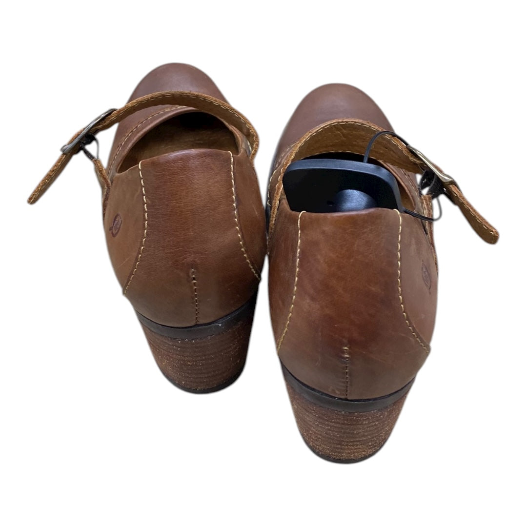 Shoes Heels Block By Born In Brown, Size:8.5