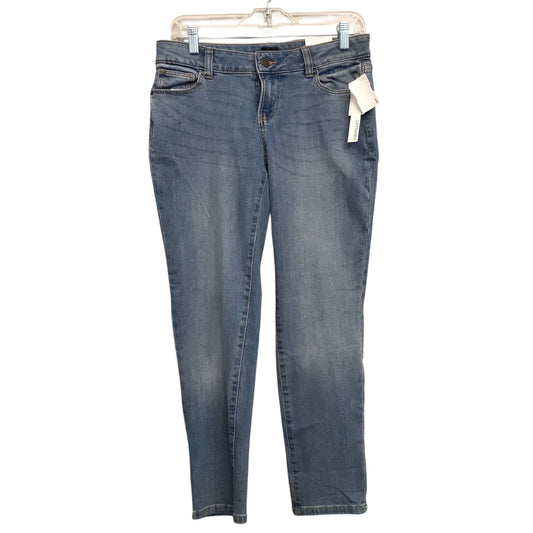 Jeans Straight By Dressbarn In Blue Denim, Size:4