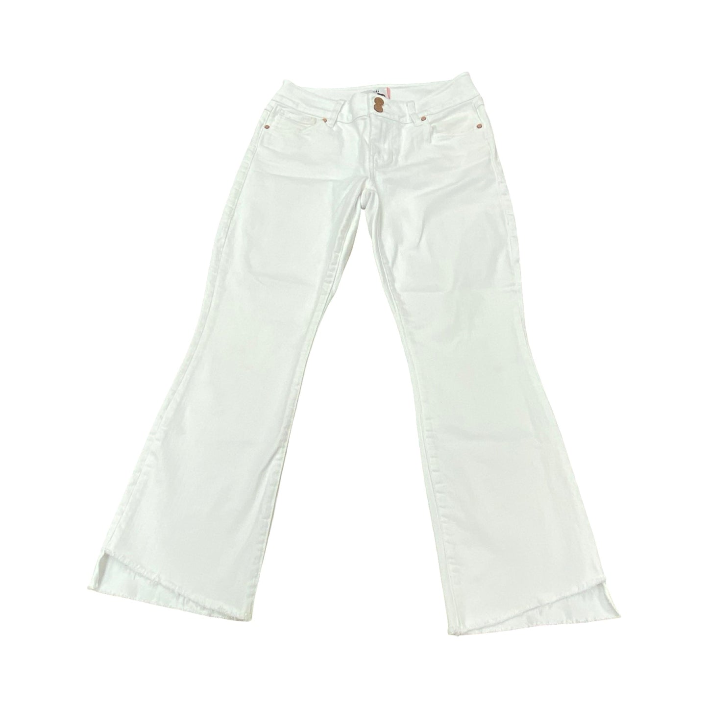 Jeans Cropped By Cabi In White, Size:4