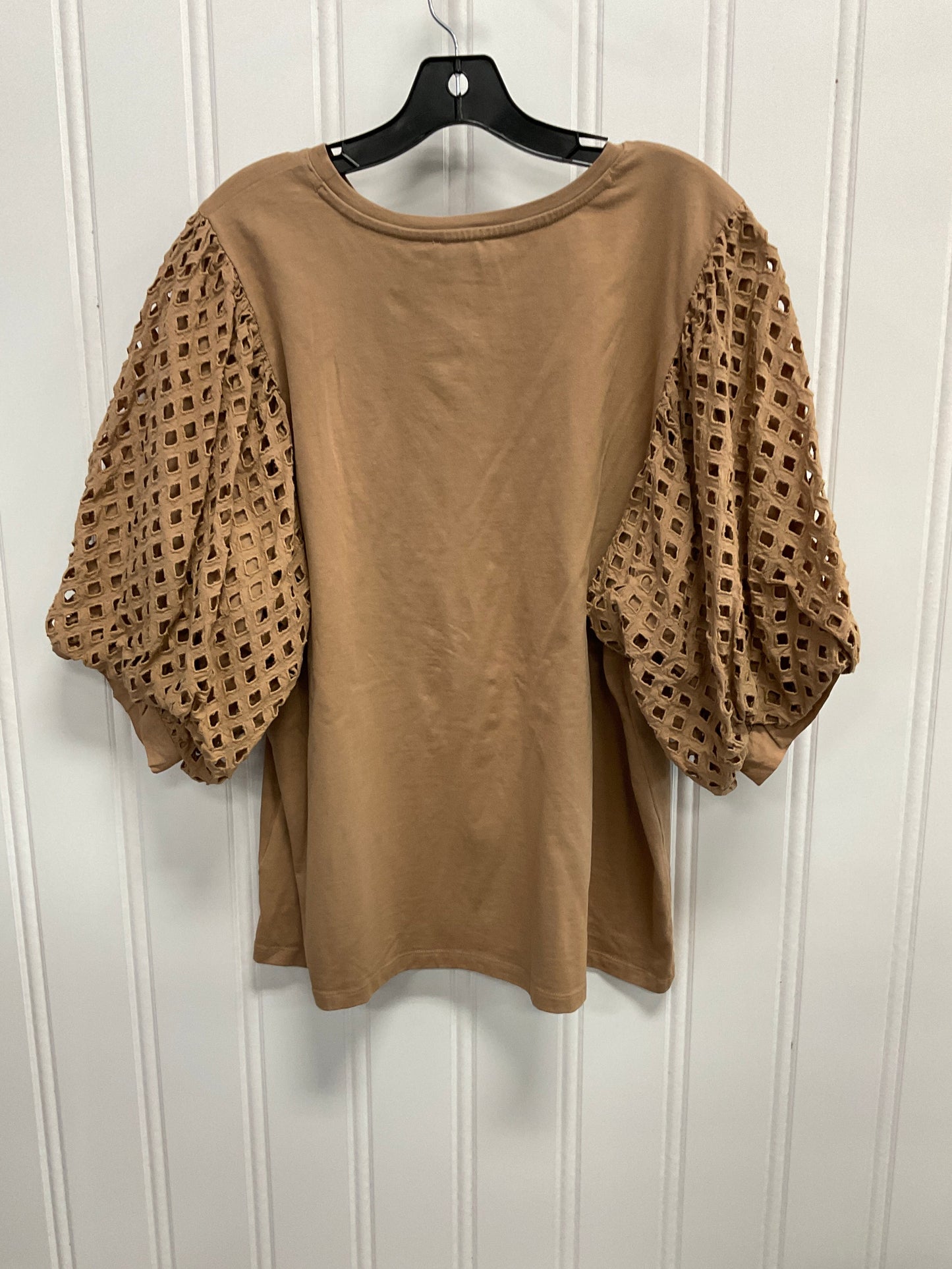 Top Ss By Gibson And Latimer In Tan, Size:Xxl