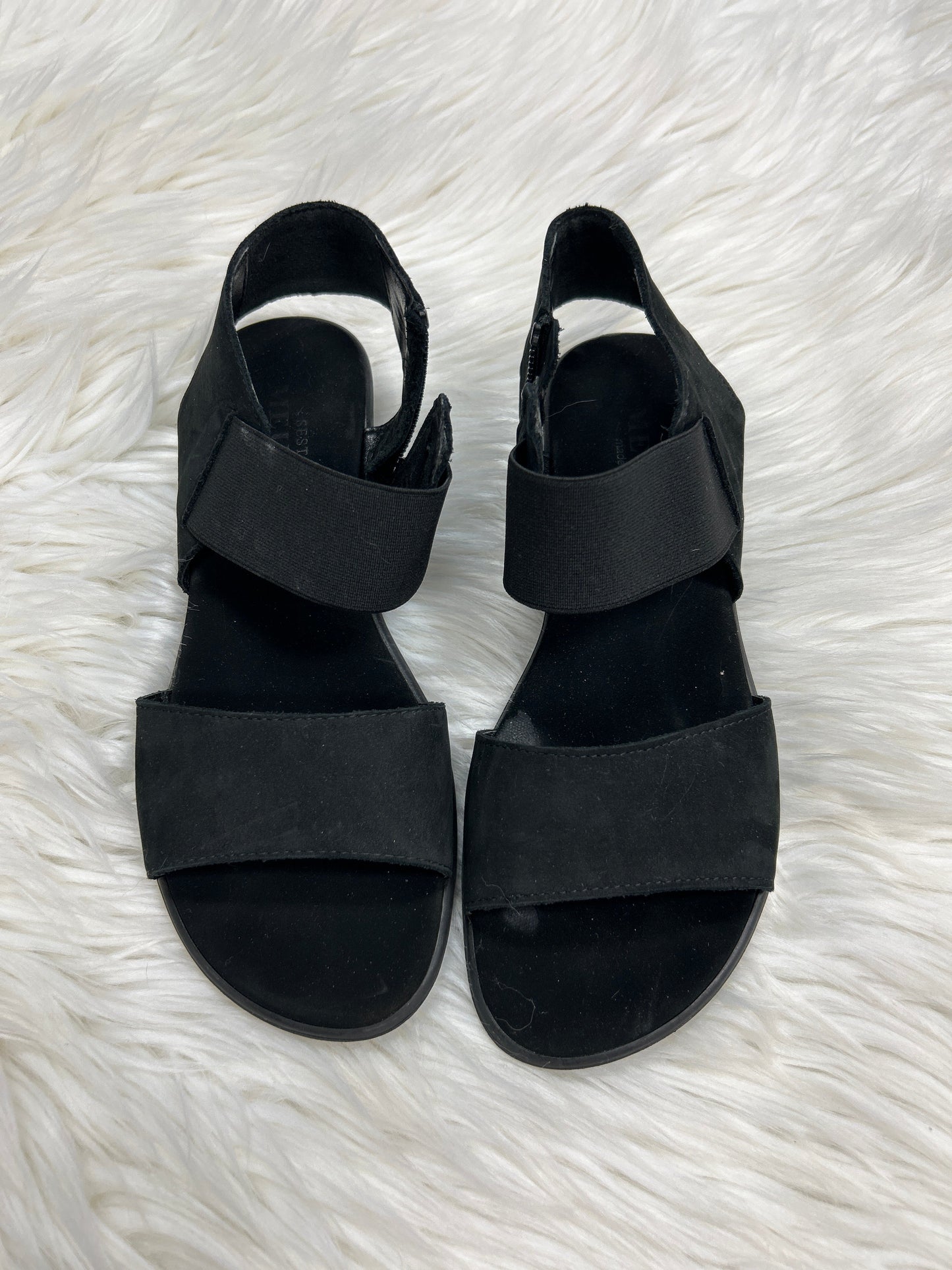 Sandals Flats By Sesto Meucci In Black, Size:7