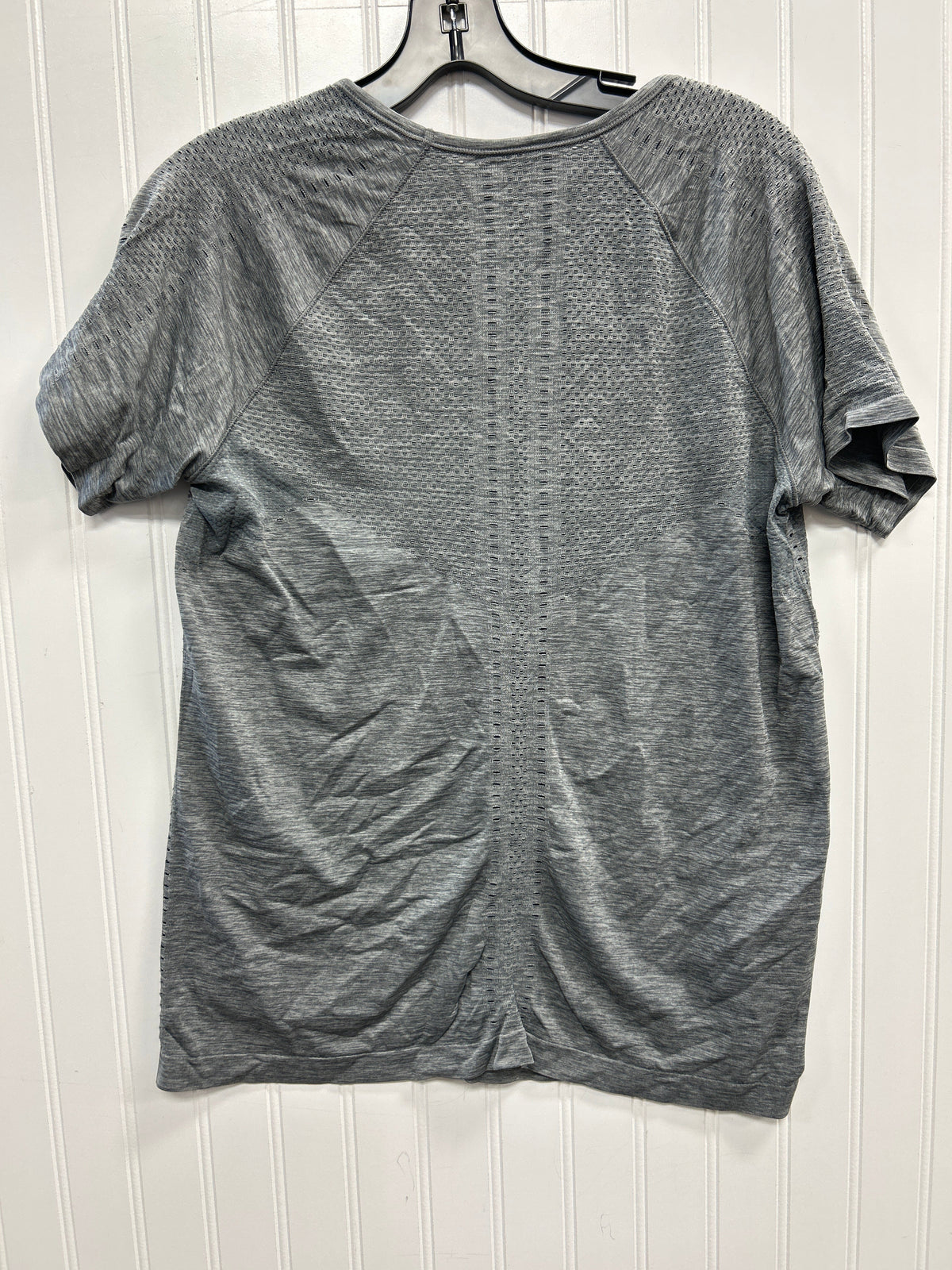 Athletic Top Ss By Athleta In Grey, Size:L