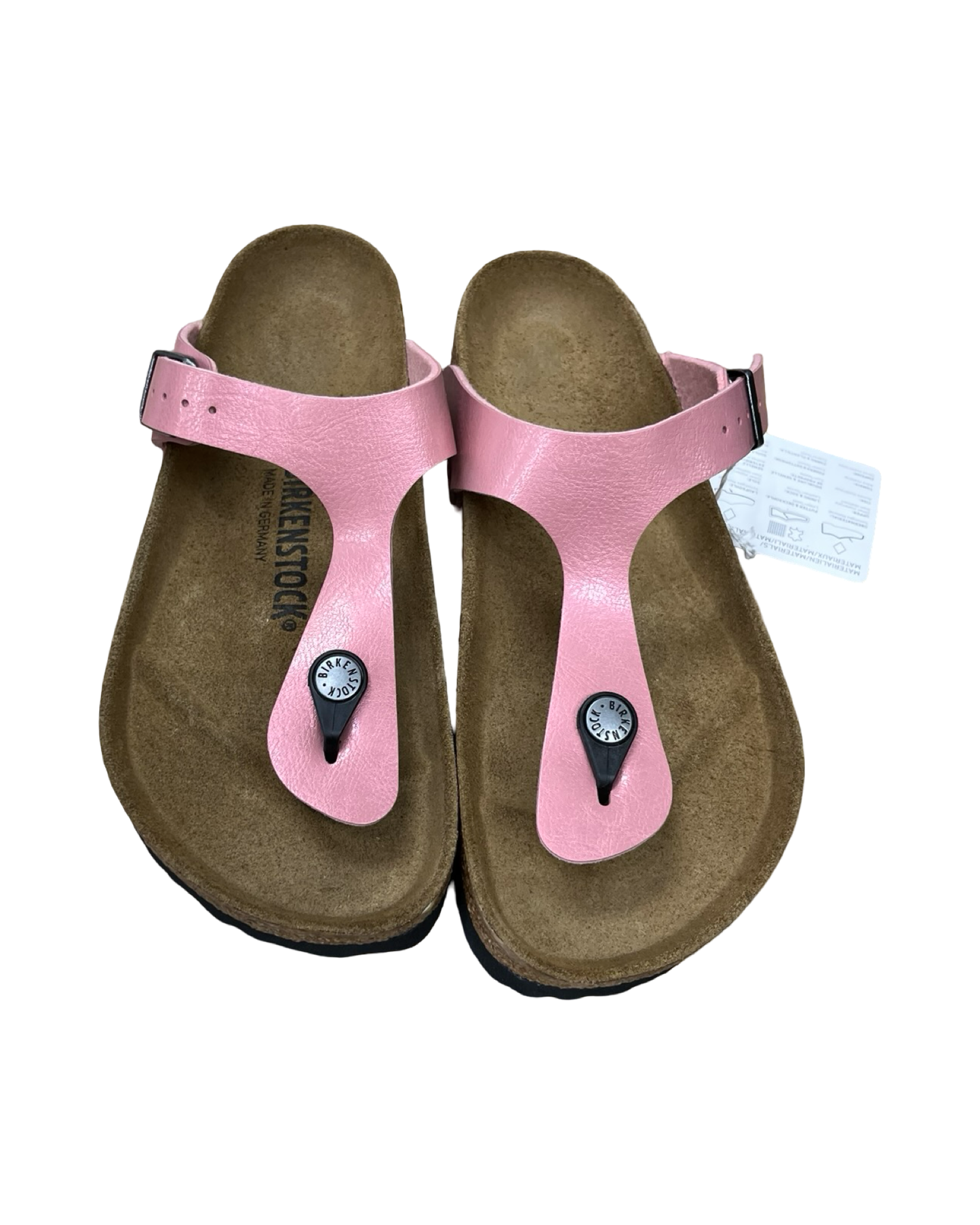 Sandals Flip Flops By Birkenstock In Pink, Size:7.5